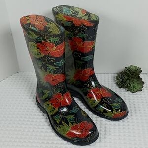 Sloggers Vibrant Floral Rain Boots